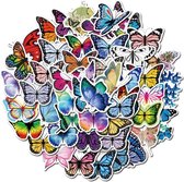 Sticker pakket met vlinders - 50 stickers met dieren/insecten - geschikt voor kinderen