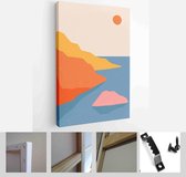 Abstract coloful landscape poster collection. Set of contemporary art print templates. Nature backgrounds for your social media - Modern Art Canvas - Vertical - 1812956644 - 50*40