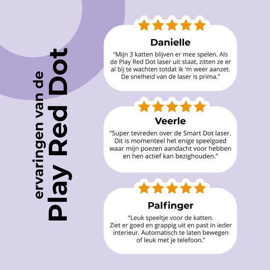 Pettadore Play Red Dot - Laser Kattenspeeltjes - Autoplay en via Bluetooth Handmatig in App - Kattenspeelgoed - Laserpen