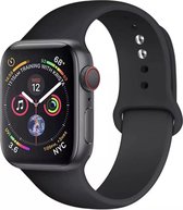 Ballinger - Apple watch band - Sport band - Black - Zwart - Geschikt voor Apple Watch - 42mm en 44mm - SM - iwatch - Horlogeband - Armband - Polsband