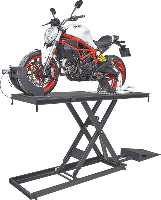 Table élévatrice moto électrique Datona® 120 cm de haut - capacité jusqu'à 700  kg - Zwart