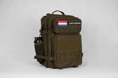 Backpack | Waterdicht | Rugzak | Rugtas | Dagrugzak | Wandelen | Hike rugzak | Schooltas | 45 Liter | Groen