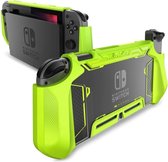 WiseGoods Luxe Nintendo Switch Hard Case - Beschermhoes - Bescherm Cover - Nintendo Switch Accessoires - Groen
