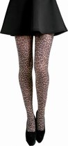 Pamela Mann leopard panty maat 44/46 50 den nude