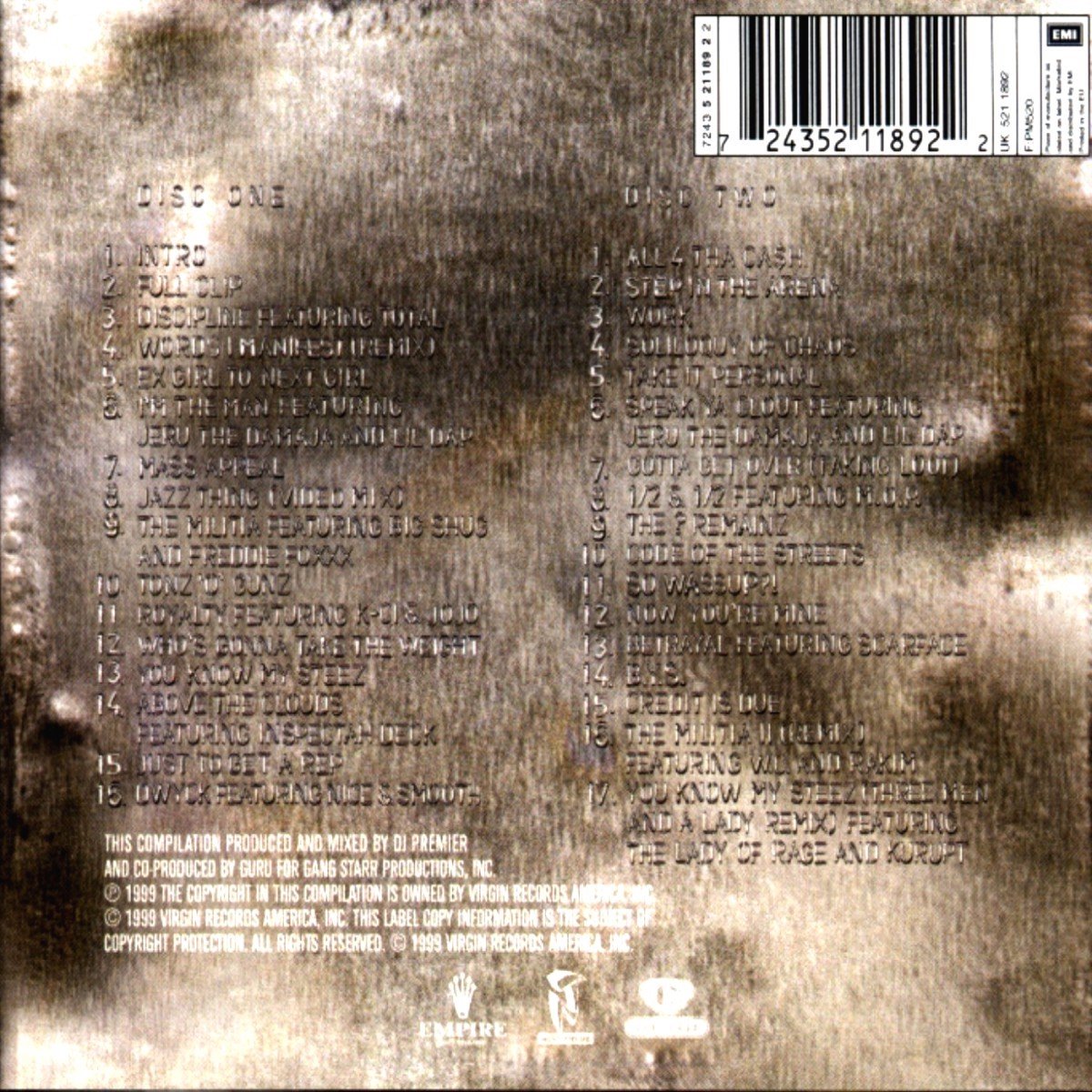 Full Clip A Decade Of Gang Starr (CD), Gang Starr | CD (album) | Muziek |  bol.com