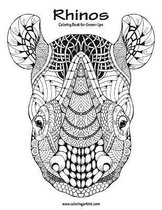 Rhinos Coloring Book for Grown-ups