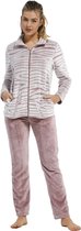 Pastunette velours huispak - Zebra Roze  - 50