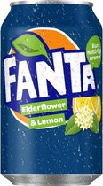 Fanta Lemon & Elderflower blik 24x330 ml