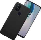 OnePlus Nord N10 hoesje - MobyDefend TPU Gelcase - Mat Zwart - GSM Hoesje - Telefoonhoesje Geschikt Voor: OnePlus Nord N10