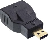 InLine Micro HDMI (m) - Mini HDMI (v) adapter - versie 1.4 (4K 30Hz)