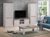 Belfurn - TV-wand Elyna-3 van 305 cm landelijke stijl