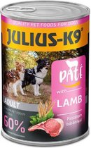 Julius-K9 - Hondenvoer - Blikvoer - Natvoer - Paté - Adult - Lamb - 10 x 400g