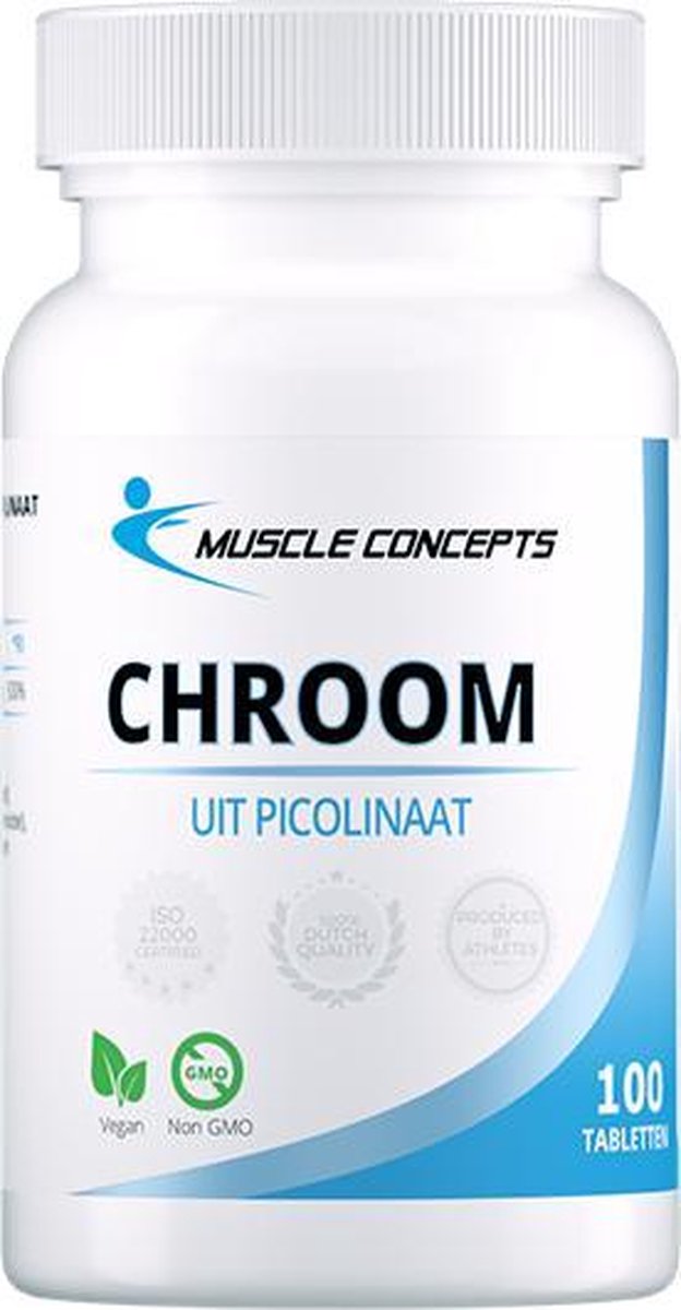 Chroom Picolinaat - Mineralen supplement - 100 Tabletten | Muscle Concepts - Muscle Concepts