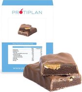 Protiplan | Reep Chocolade Karamel Pinda | 7 x 40 gram | Eiwitrepen | Koolhydraatarme sportvoeding | Afslanken met Proteïne repen