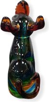 Glassculptuur Hond teckel muranostijl 23cmH