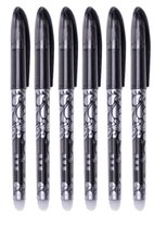 Jawes- Uitwisbare pennen- 6 stuks- Zwart/Grijs- Inclusief 6 refill- Frixion pen- Uitwisbare pen- Pilot frixion- Erasable pen- Uitwisbaar- Uitgumbaar- Navul inkt- Rollerball pen- Gu