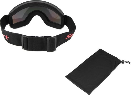 Oversized Skibril Zwart - Anti condens - UV Bescherming - Unisex - Inclusief sneeuwschoenen