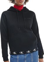 Calvin Klein Calvin Klein Logo Trim Hoodie  Trui - Vrouwen - zwart/wit