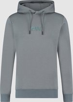 Purewhite -  Heren Regular Fit   Hoodie  - Blauw - Maat S