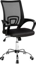 Bureaustoel Voor Werk Of Studie Zwart - Bureau Stoel - Seat - Kantoorstoel - Hoogte Verstelbaar - Met Armleuning - Met Wielen