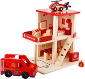 ZaciaToys Houten Brandweerkazerne - Brandweer station -  Fire  station - Kinderkazerne