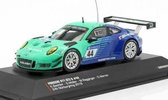 Porsche 911 GT3 R #44 K. Bachler (Turquoise/Blauw) (12 cm) 1/43 IXO Models - Modelauto - Schaalmodel - Model auto - Miniatuurauto - Miniatuurautos