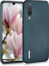 kwmobile telefoonhoesje voor Xiaomi Mi 9 Lite - Hoesje voor smartphone - Back cover in metallic petrol