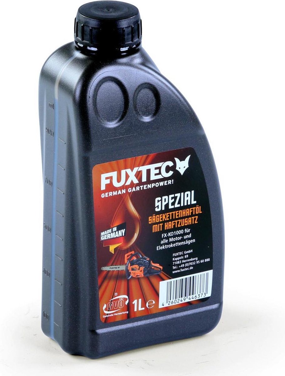 Kettingzaagkettingolie - 1 L - FUXTEC - met kleefstofadditief