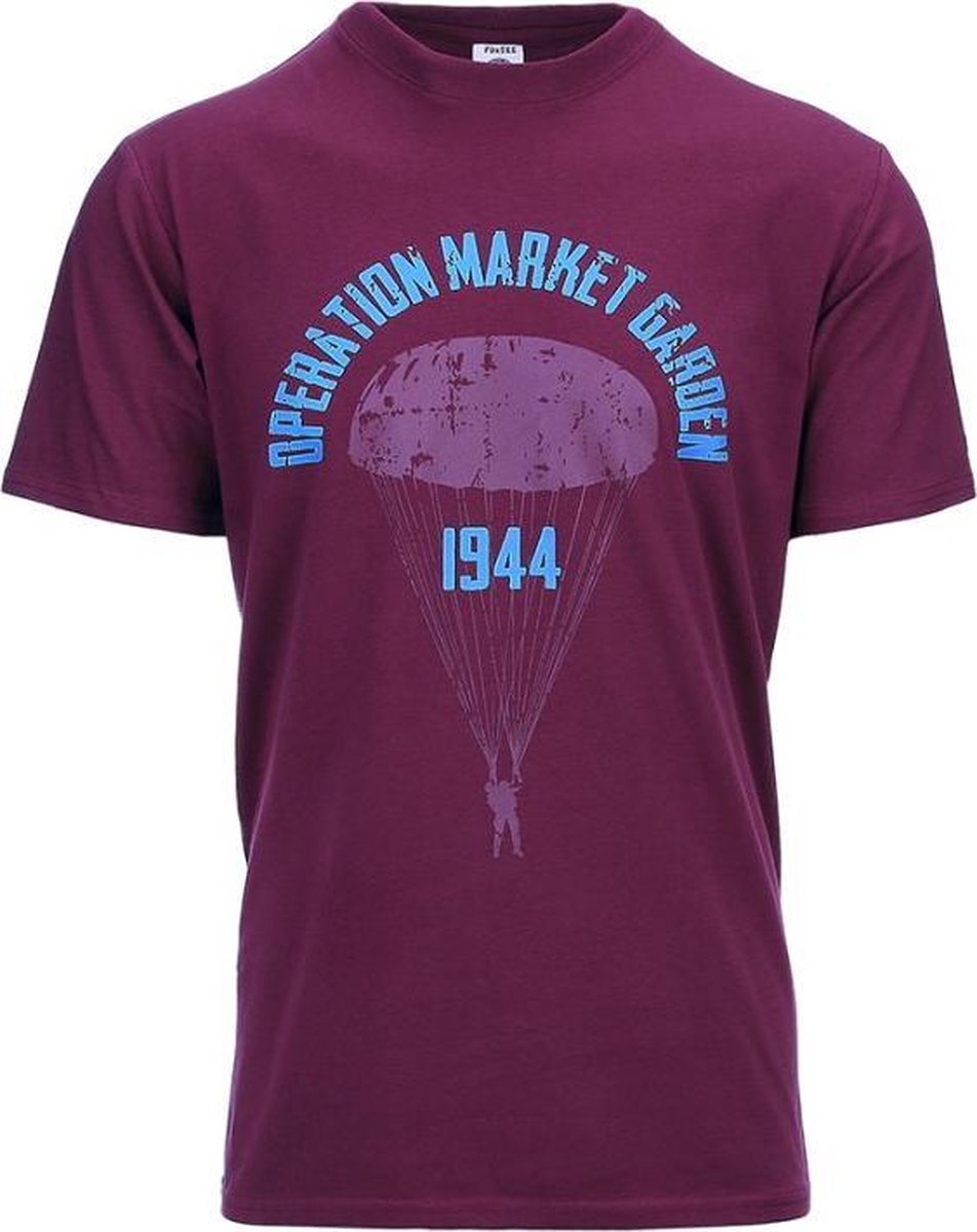 Fostex Garments T-shirt Operation Market Garden Bordo