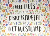 Kaart - Groeten uit - Veel liefs en een dikke knuffel uit Het Westland - GRD018