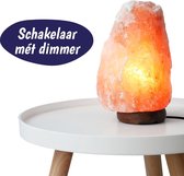 Happy Happenings® - Zoutlamp Met Dimmer - Tafellamp - Himalayazout - Nachtlampje - Tafellamp Slaapkamer - Zoutlampen - Inclusief Snoer, Schakelaar en Lichtbron -2-3 kg