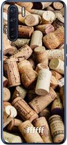 6F hoesje - geschikt voor OPPO A91 -  Transparant TPU Case - Corks #ffffff