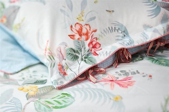 Pip Studio Floris - Housse de couette - double - 200x200 / 220 cm - Wit