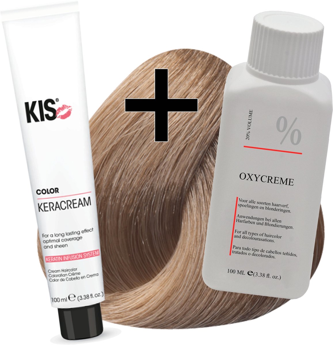 KIS haarverfset - 9MN Zeer licht mat blond - haarverf & waterstofperoxide