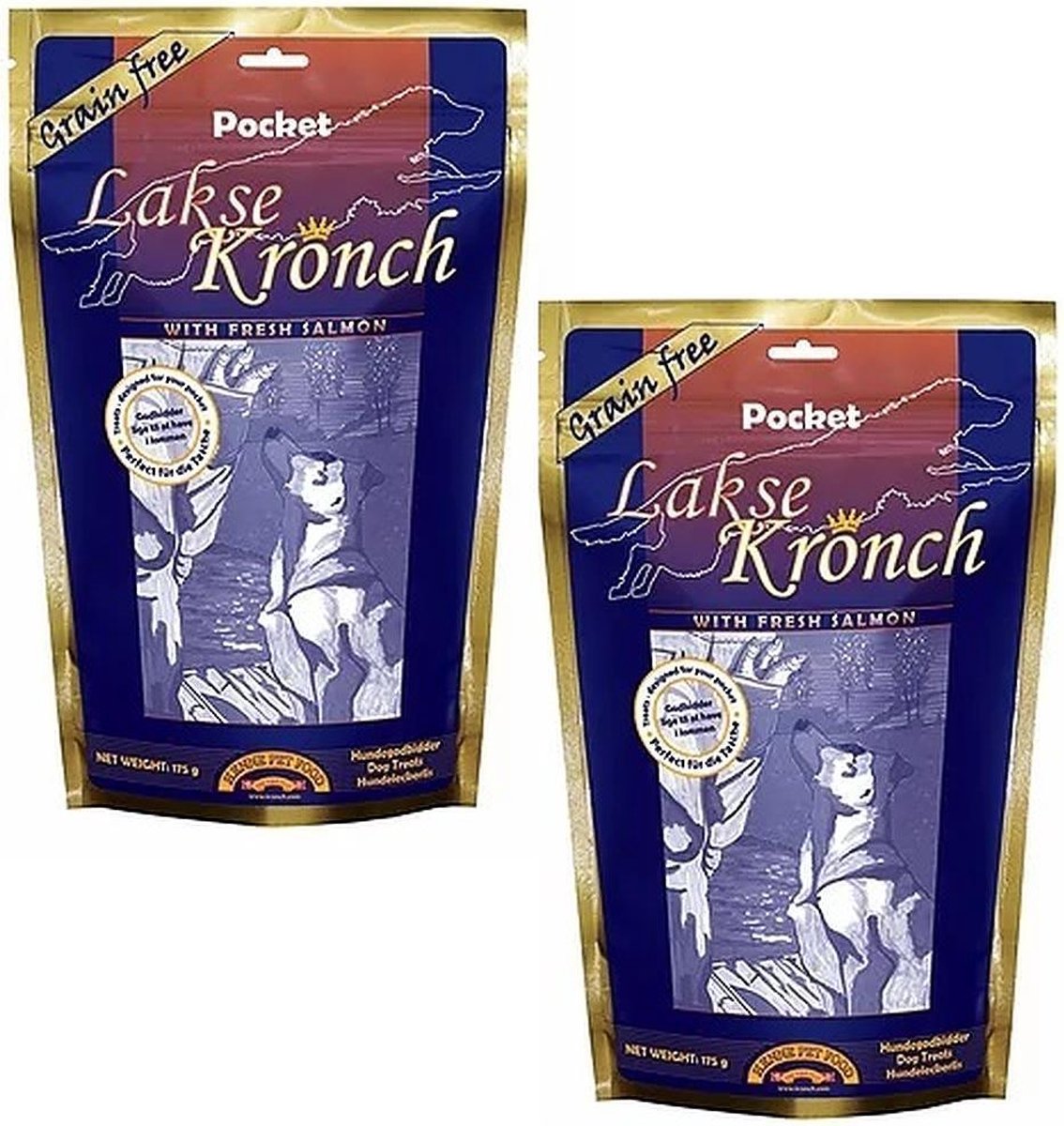 Lakse Kronch Zalmsnacks Pockets | 76% Zalm voor Honden