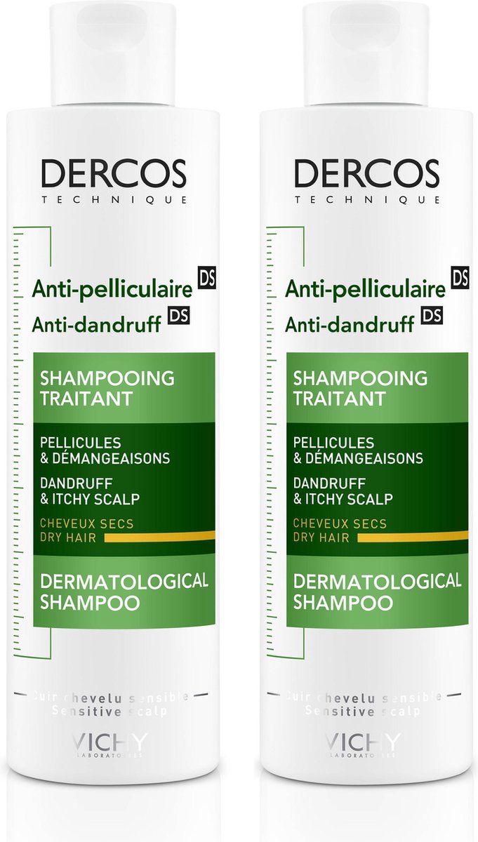 Vichy Dercos Anti-Roos Shampoo voor droog haar - 2x200ml