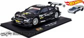 Mercedes AMG C-Coupé #11 Gary Paffett (Zwart) 1/32 Bburago  + Hot Wheels Miniatuurauto + 3 Unieke Auto Stickers! - Model auto - Schaalmodel - Modelauto - Miniatuur autos - Speelgoed voor kind