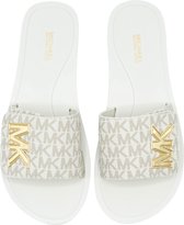 Michael Kors MK Platform Slide Dames Slipper - Vanilla - Maat 37