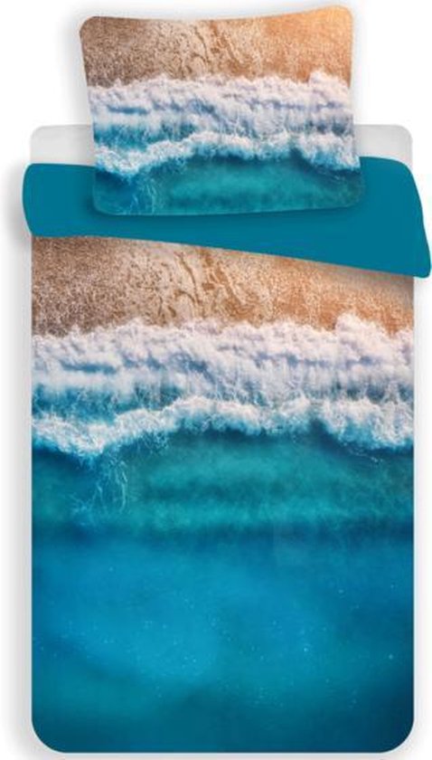 Beach Dekbedovertrek Tropical Holiday - Eenpersoons - 140  x 200 cm - Polyester