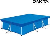 Dakta® Afdekzeil Zwembad 300 x 200 cm | Super Sterk | Afdekzeil | Met Slijtvast Touw | Zwembad Accessoires | Gebruiksgemak | Rechthoekig | Blauw | 1 KG