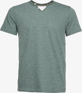 Produkt heren T-shirt met strepen - Groen - Maat L