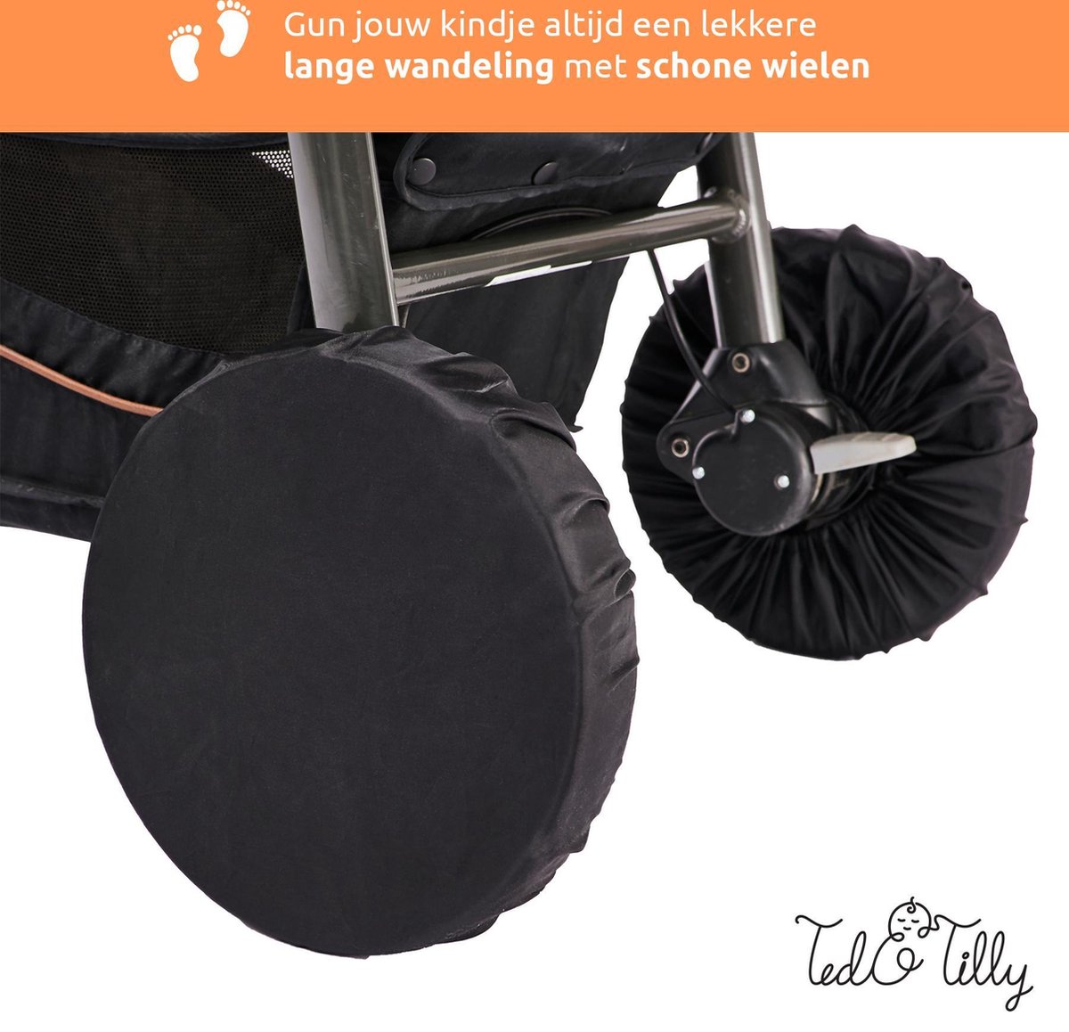 Ted&Tilly - Protection de roue pour roues de poussette - Housse de  protection pour