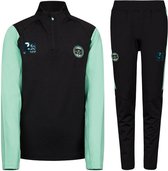 Cruyff Corner Trainingspak - Maat 164  - Unisex - Zwart - Groen