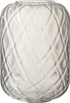 J-Line Vaas Motief Glas Transparant