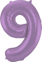 Numéro 9 Violet Métallique Mat – 86 cm