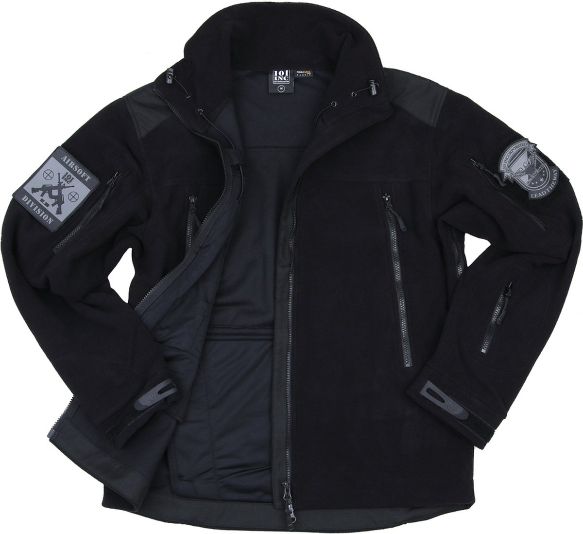 101 INC Heavy duty fleece vest Zwart