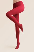 Gabriella Gladde ondoorzichtige, panty Microfibre 80 denier met Lycra garens, rode kleur, maat M (3)