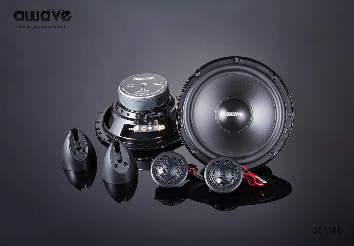 AWAVE AWH 650C - 16,5cm (6.5'') Autospeaker Plug & Play 2 way systeem voor Honda