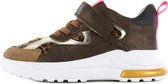 Shoesme bronzen sneakers met luipaardprint