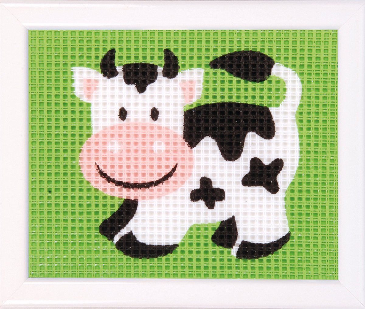 Vervaco - Stramien kit - Koe - PN-0009584 - Borduren - Borduurpakket - Borduurpakket kind